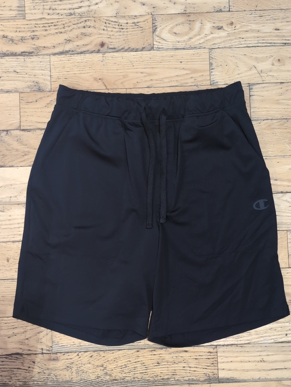 EUC Champion Men’s Black Athletic Drawstring Shorts Medium *M17